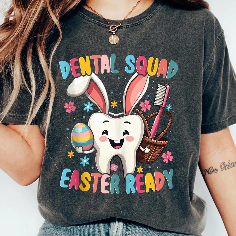 Dental Squad Easter Ready Tshirt, Nurse Easter Shirt, Easter Nurse